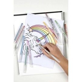 Texta Zoom Metallic Crayon 12 Pack, Assorted