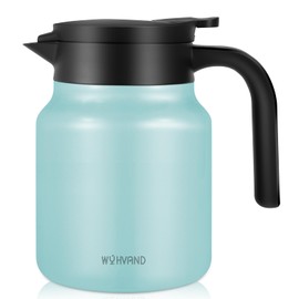 WYHVAND 34Oz Thermal Coffee Carafes For Keeping Hot/Cold, Stainless Steel Coffee Carafe, Dustproof Insulated Water Carafe for Party/Home,Blue