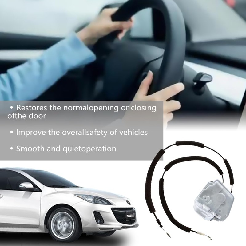 Front Left Door Lock Actuator Assembly Comaptible for 2010-2013 Mazda