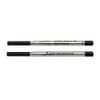 Xezo Pens Speedmaster Medium Ballpoint Refills, Pack of 2, Black