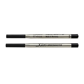 Xezo Pens Speedmaster Medium Ballpoint Refills, Pack of 2, Black Ink (Black 900-1 Ballpoint Refills)