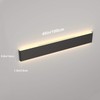 Ralbay 39.3inch Modern Black Vanity Light Fixtures LED Bathroom Wall