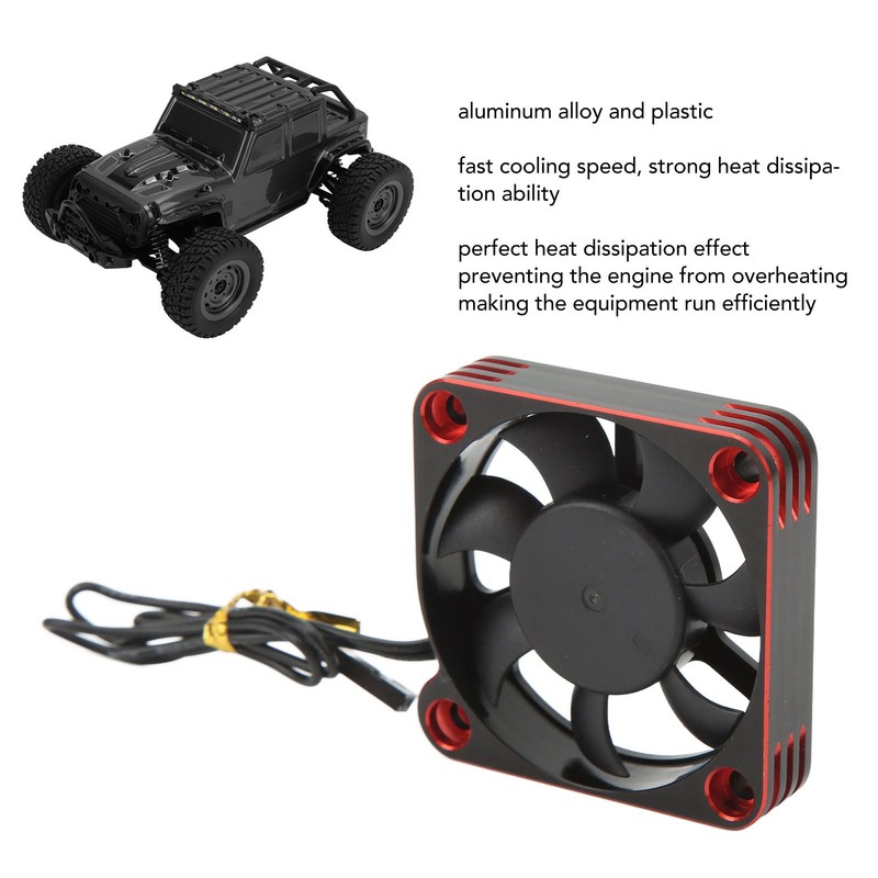 50mm RC Motor Cooling Fan Heat Sink JST Plug Aluminum