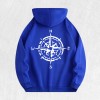 Compass Graphic Hoodie 100% Cotton US Warehouse 6 ColorsColor: Light