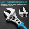DURATECH 6 Inch Adjustable Wrench, 3-in-1 Spanner with Box End/Hex