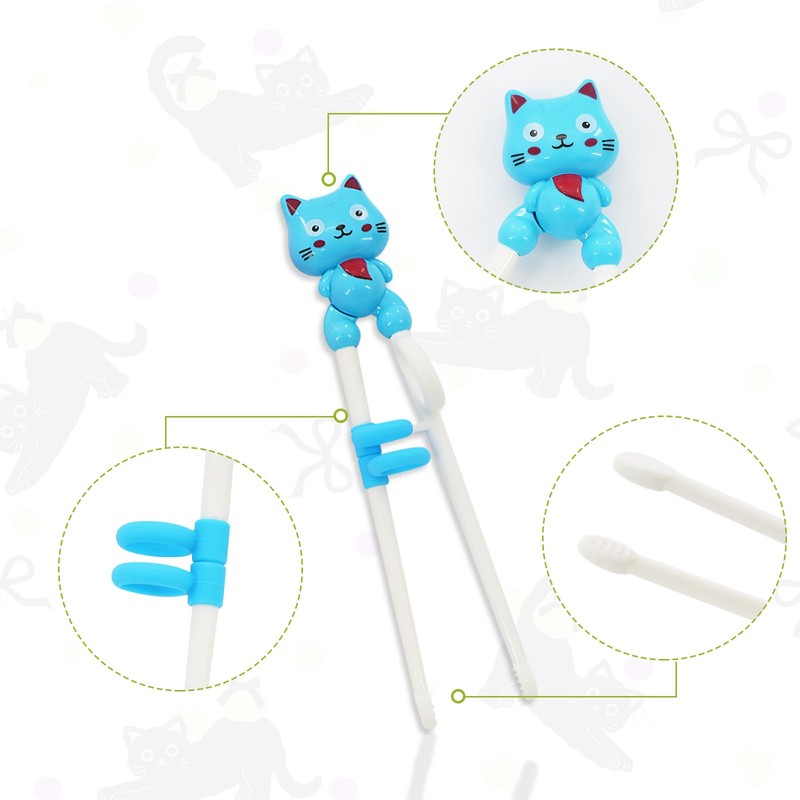 8 Pairs Training Chopsticks for Kids, Beginners Learning Chopsticks, Cute