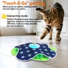 Oxawo Interactive Cat Toys Auto Moving Feather Concealed in Mat,Motion