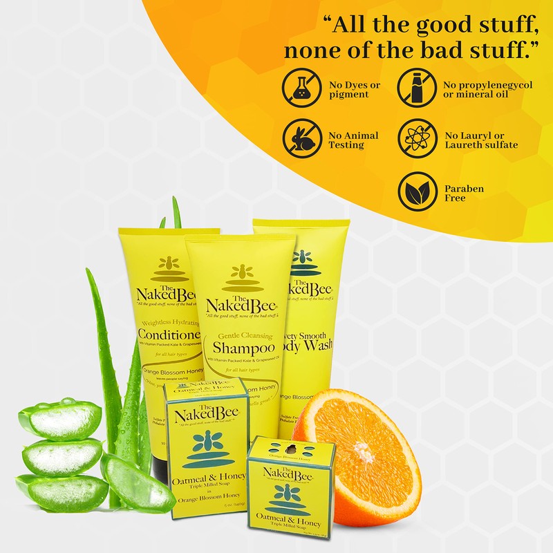 The Naked Bee Orange Blossom Honey, Grapefruit Blossom Honey and