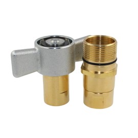 3/4" NPT Wet-Line Wing Nut Heavy Duty Hydraulic Quick Disconnect Coupler/Coupling Set Hydraulic Quick Connect for Live Bed Dump Trailer Hydraulic Systems