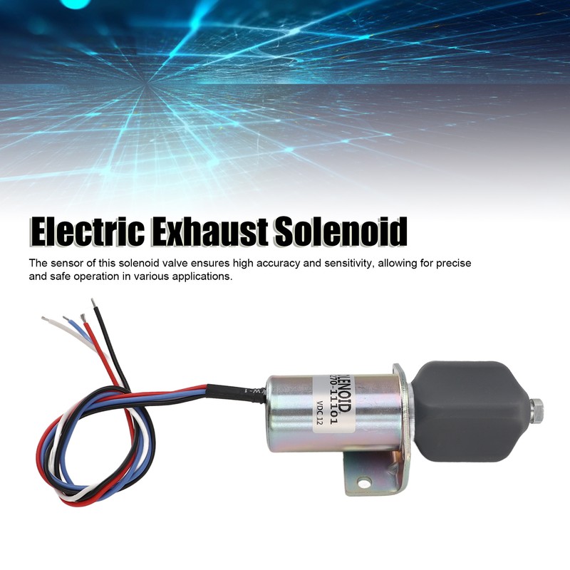 12V Electric Exhaust Solenoid High Accuracy Anti Interference 4 Wire