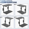 VIVO Clamp-on 16 inch Flexible 2-Tier Shelving Unit for Table