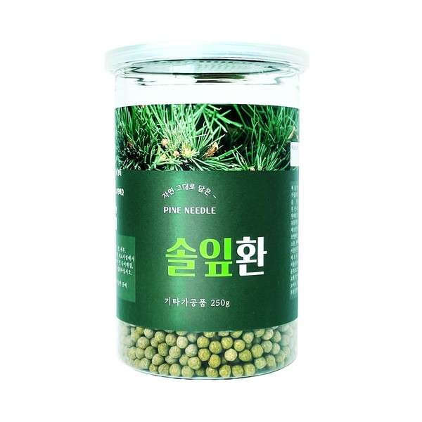 Hello Green [On Sale] Hello Green Domestic Pine Needle Pills 250g (whole) Pine Leaf Pills / 헬로우 그린 [온세일]헬로우그린 국산 솔잎환 250g(통) 송엽 소나무잎환