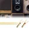 OTOTEC 8Pcs U Fork Y Spade Speaker Connectors 4mm Copper