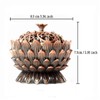 Lotus Shape Incense Burner, Mini Metal Aromatherapy Holder Incense Burner,