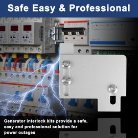 Generator Interlock Kit for Cutler Hammer CH Series TAN 150-200 Amp Panels, 1 1/2 Inch Breaker Spacing, Safe & Easy Home Generator Connection (CH200A)