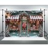 Christmas Photography Background Candy Store Lollipops Xmas Tree Gift Family