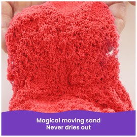 Kinetic Sand, 6lbs Mega Mixin’ Bag with Red, Yellow & Blue Play Sand (Packaging May Vary), Sensory Toys for Kids Ages 3 and up