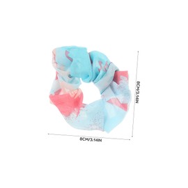 Mikinona 8pcs Tie-dye Scrunchies Gradient Color Hair Ties for Girls Soft Flannelette Hair Accessories Fashionable and Comfortable Ponytail Holders for Everyday Use and Special Occasions