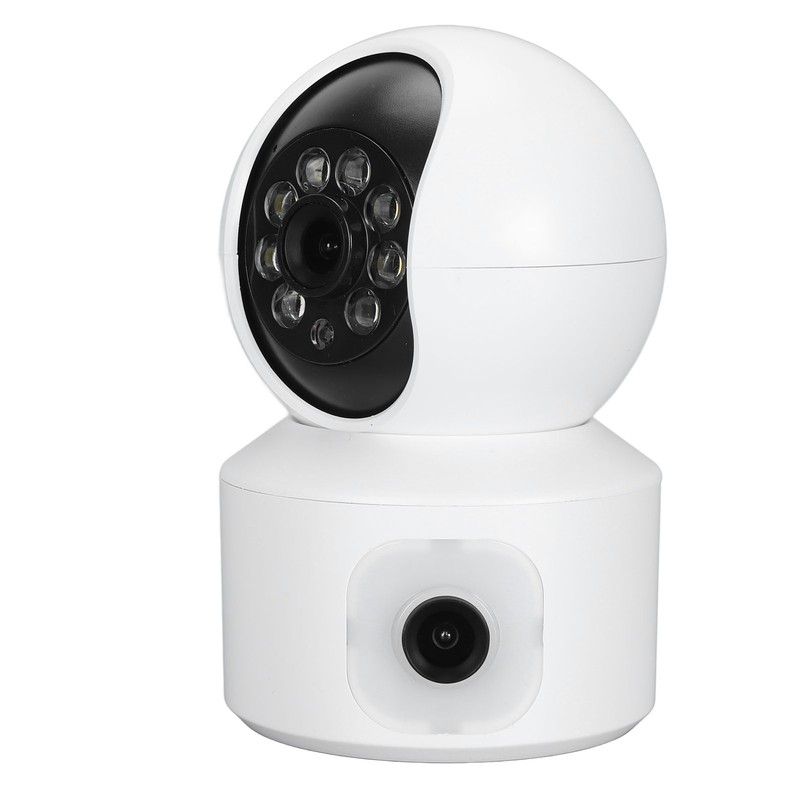 Home Security Camera Dual 2MP Lens Two Way Intercom WiFi