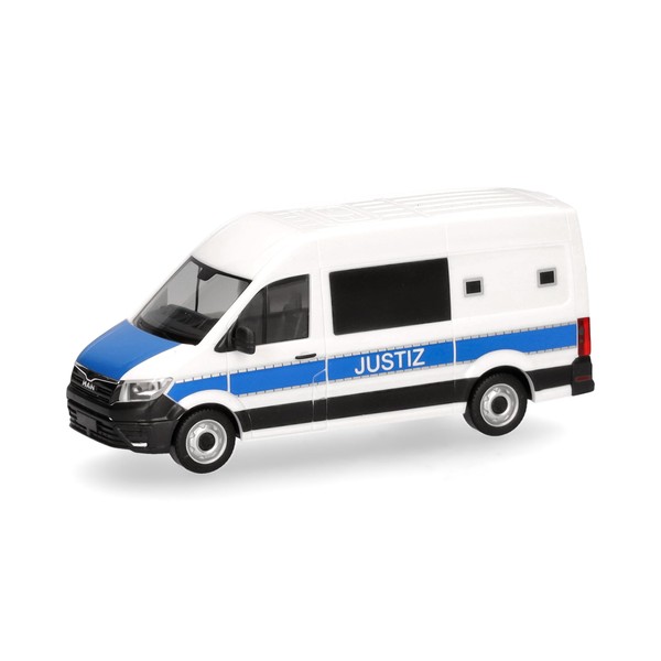 herpa 098021 Model Car Man TGE Box High Roof Justice,
