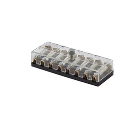 HELLA 8JD 002 290-211 Fuse Box - 8-pin connector - 8A - Crystal clear - Plug: Screw Contact