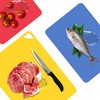 WK Flexible Plastic Cutting Boards for Kitchen 3 Pieces, Flexible