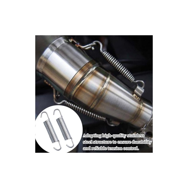 Springs, Two Piece Universal Exhaust Pipe Spring, Stainless Steel Exhaust