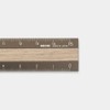 Midori 42280006 Aluminum Wood Ruler 5.9 inches (15 cm), Brown