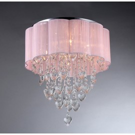 Whse of Tiffany RL7918-6 Eos 6-Light Chrome Ceiling Lamp