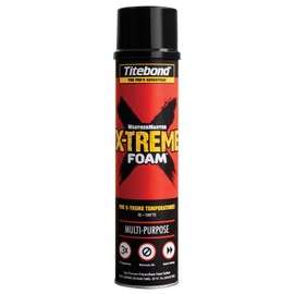 Titebond X-TREME Multi-Purpose Foam Sealant, Polyurethane Foam, Insulation Foam, Spray Foam, Universal Gap Filler, 8522, 24 Oz.