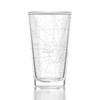 Well Told Engraved Houston Texas Map Pint Glass Etched Beer