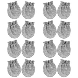 BQUBO Newborn Infant Toddler Mittens No Scratch Cotton Elastic Wrist Gloves Hypoallergenic for 0-6 Months Baby Boys Girls