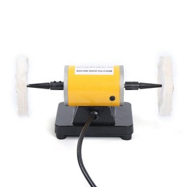 Bench Buffer Polisher Variable Speed Electric Buffing Machine with Polishing Wheel 5 inch Bench Grinder for Polishing Jewelry 200W 110V
