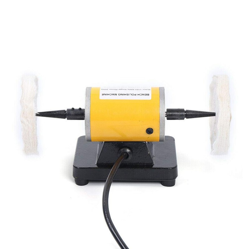 Bench Buffer Polisher Variable Speed Electric Buffing Machine with Polishing