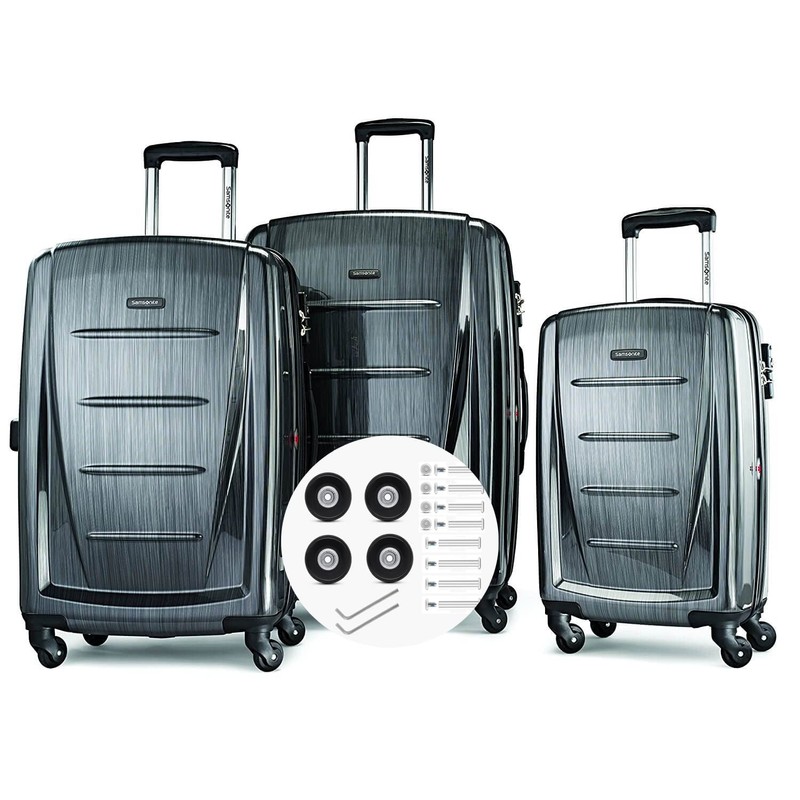 Pack of 4 Suitcase Wheels Replacement, 50 mm x 18