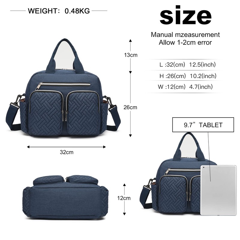 Kono Baby Changing Bag Weekender Travel Nappy Tote for Mom