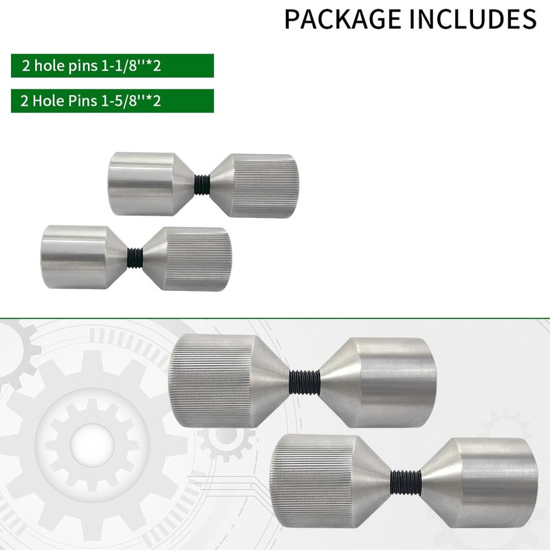 4 Pcs Flange Two Hole Pin Set Stainless Steel Alignment