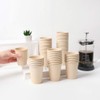 JAYEEY Disposable Coffee Cups Bamboo Paper Cups Coffee Cups, Brown