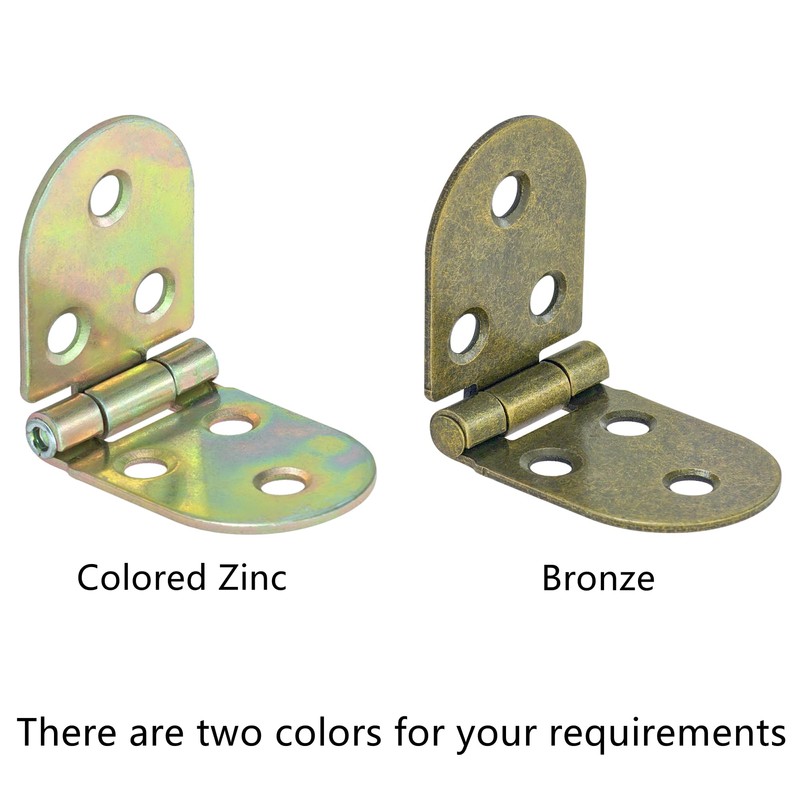 6 PCS Small Door Hinges with Rounded Edges, Ideal for