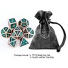 Haxtec Metal DND Dice Set D&D Polyhedral RPG Dice for