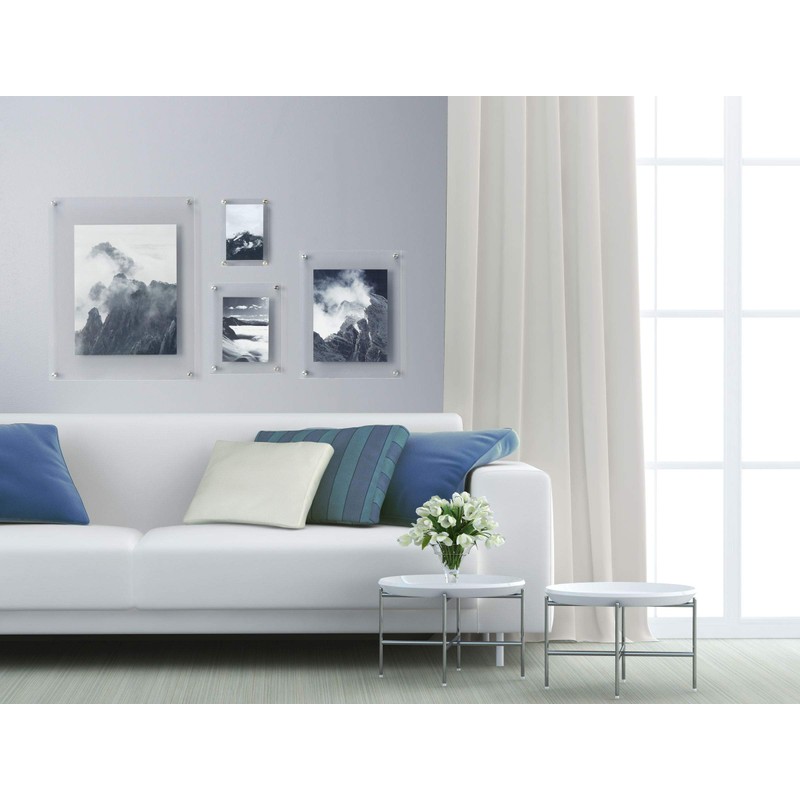 Mikasa Clear Acrylic Floating Wall Frame, 5x7-Inch