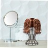 Healeved 2Pcs Plastic Wig Stand Holder for Displaying Wigs Travel-Friendly