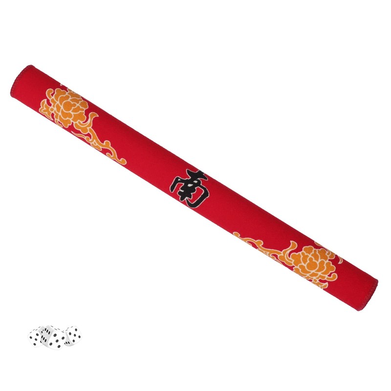Mahjong Mat with 3 Dice, Anti Slip and Noise Reduction