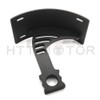 HTTMT MT360-02-BK Black Vertical Curved Mount License Plate Bracket Tag
