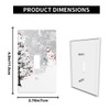 Pznen Snowman Light Switch Cover Plates Winter Snowflakes Cardinal Birds