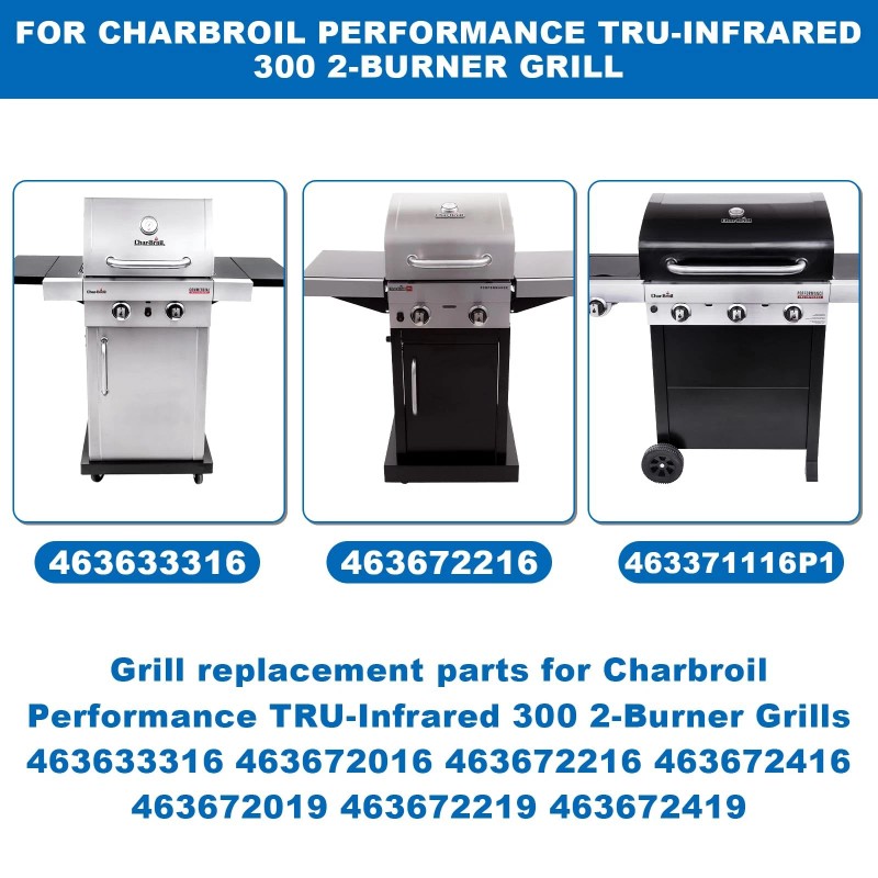 Outspark Grill Replacement Parts for Charbroil Performance TRU-Infrared 300 2-Burner