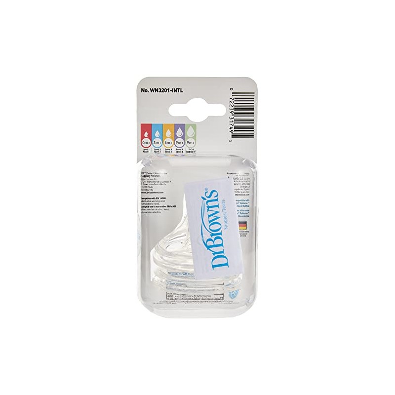 Dr. Brown's Tetina cuello ancho Options+ nivel 3