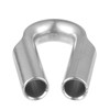 CCTVMTST 2 Pieces Stainless Steel Thimbles with Gusset, Suitable for