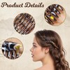 Tavvke 4 Pcs French Side Combs, Small Plastic Hair Combs,