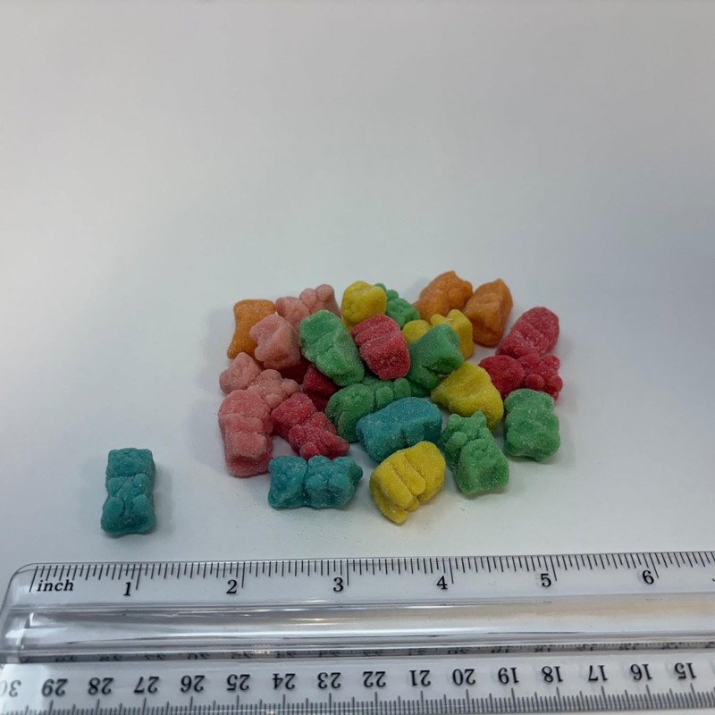 Beulah's Neon Gummy Bears, 2.5 Pound Package, 325 Pieces of